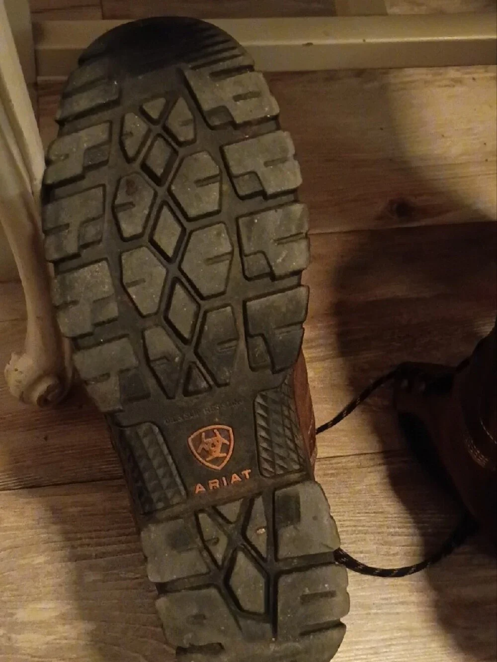Ariat Brown and Black Men's Work Boots with Reinforced Toe